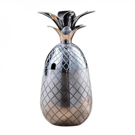 Pretty Comy Ananas Cocktail Kopp 304 Rostfritt Stål Ananas Cocktail Mugg Bar Party Tillbehör Roséguld (FMY)