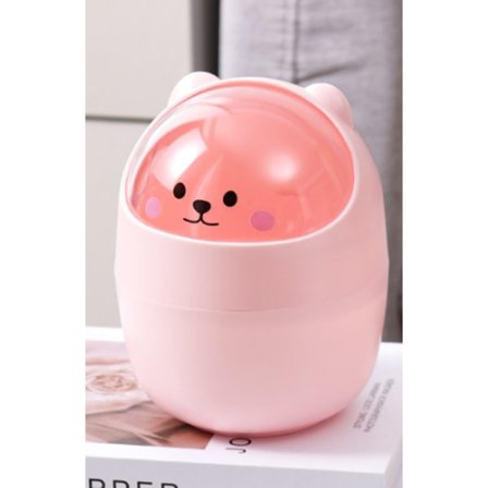 Rosa, Klart lock, söt mini papperskorg