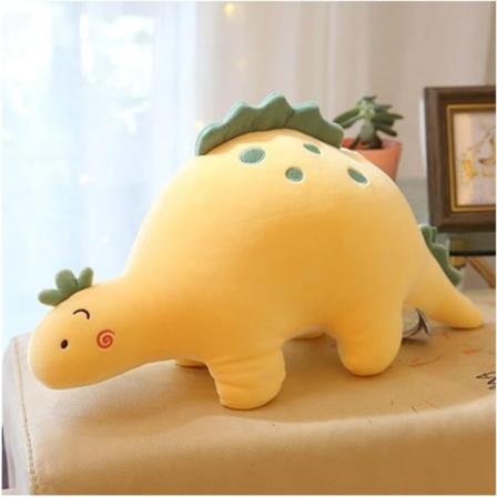 Bubble Dragon Plys udstoppet legetøj Dinosaur Plys dyredukke, sød plys dyrepude, fantastisk gave til børn (gul 18 tommer) - Perfet