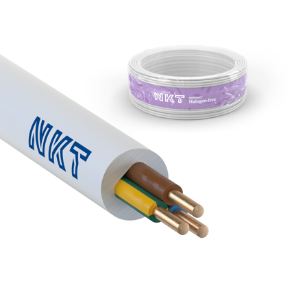 NKT EXQ XTRA Installasjonskabel 3G 1,5 mm², 300/500 V 100 m, ring, Stikkontakter & kabler