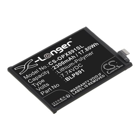 Batteri for smarttelefon, mobil for OPPO Find X5 5G, PFFM10