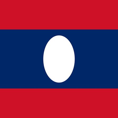 Laos flagga 100