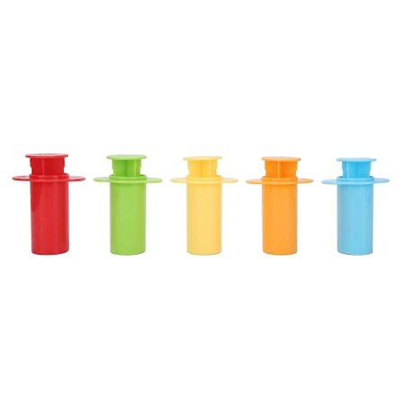 5 stk. leirepresse DIY farget ekstruder plast keramikkverktøy for barn som leker med argil