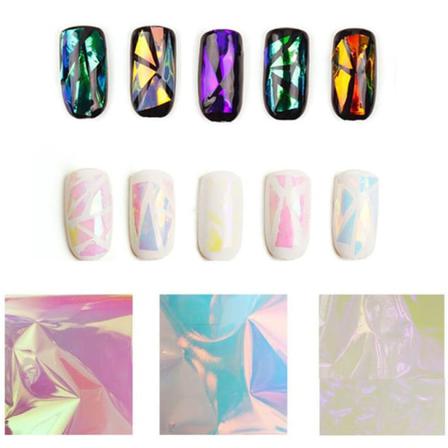 Glas Folie För Nageldekoration Nailfoil Ljusgul