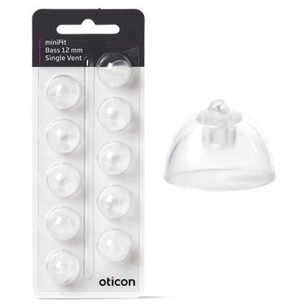 Oticon miniFit Bass Single Vent 12mm