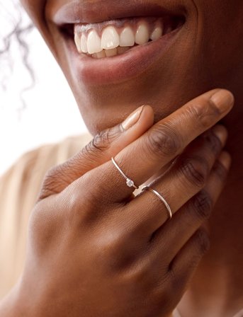 Syster P Tiny Princess Ring Silver - Silver - 16.5 mm