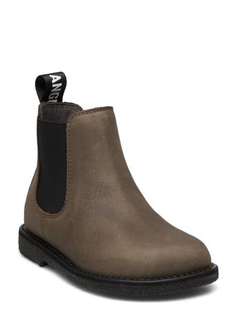 Booties - Flat - With Elastic ANGULUS Brown