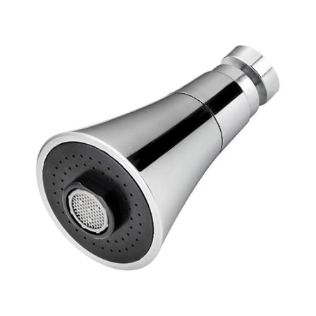 Heminredning Tillbehör Kran Spruta, roterande Vattenbesparande Filterförlängare Med Tre-hastighets Booster Munstycke Stänkskydd