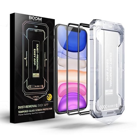 LIVSTIDSGARANTI - BOOM iPhone 11/XR Härdat Glas Skärmskydd - 2 Pack