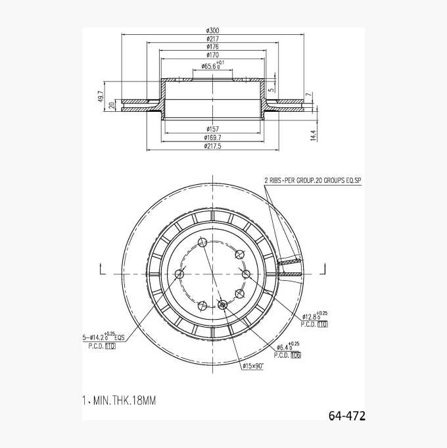 Bromsskiva - Biltema