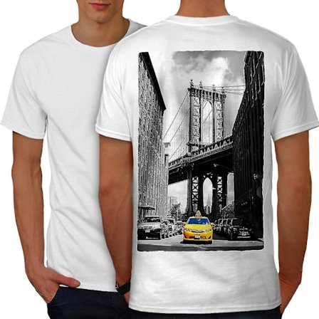 Brooklyn Bridge män T-shirt tillbaka