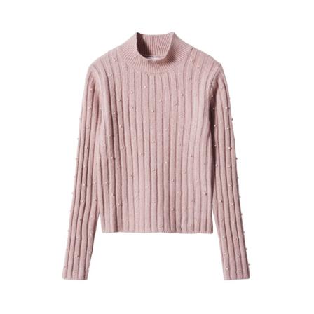 Mango Tröja -- beige, Dam Polotröjor, Dam, Storlek: L