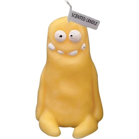 Tegneserie Lys Duftende Leire Mann Formet Lys Tegneserie Figur Lys Morsom Stygg Søt Lys for Souvenirs Fest Hjem