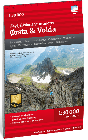 Calazo Høyfjellskart Sunnmøre: Ørsta & Volda 1:30 000