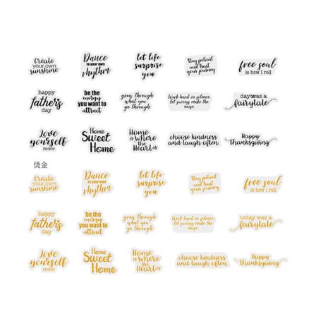 30 kpl Vintage Englanninkielisiä runotarroja Kaunis päivä PET-materiaalia leikekirjoihin