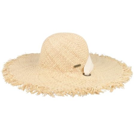 Rip Curl - Beige straw Hatt - Wategos Fringed Boho Hat Naosral Straw Hat @ Hatstore