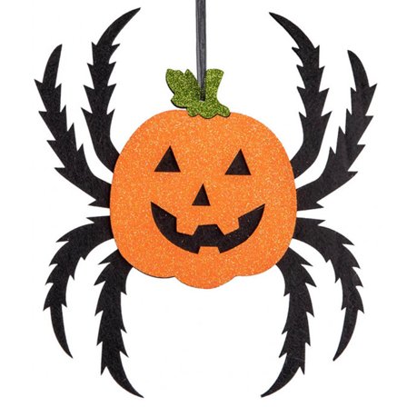 Hängande Spindel med Glitter Pumpa