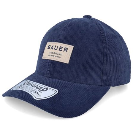 Bauer - Blå adjustable Keps - Bauer Corduroy Hat-sr Navy Adjustable @ Hatstore