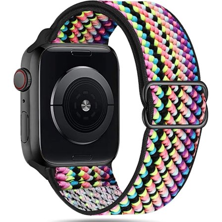 Stretchigt Solo Loop-armband kompatibelt med Apple Watch-armband