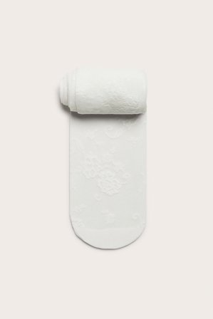 Kappahl | Spetsstrumpbyxor | Offwhite