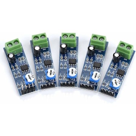 5PCS LM386 Audioförstärkarmodul, 512V, 200 Gain, LM386 Audioförstärkare, Stereo Audio Power Amplifier Modul för Arduino LM386, L1P8