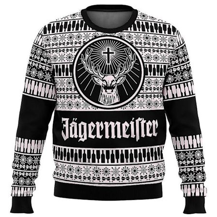 Jagermeister Stygg Julegenser Pullover Herre 3D Genser Topper 1