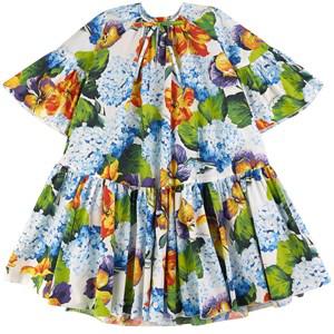 Kids - Dolce & Gabbana Multicolor Floral Dress 6 Years - Dresses - 6 years - Blue