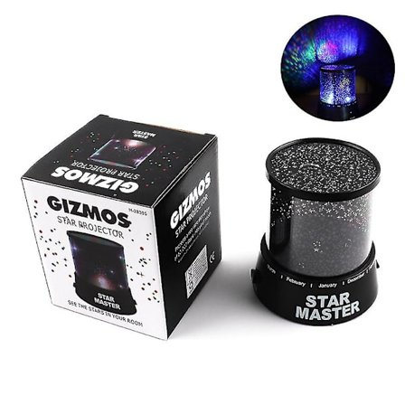 Stjernehimmel Projektion Nattelys Kreativ Stjerne Måne LED Projektor Lampe Børn Børn Soveværelse Dekoration Gave