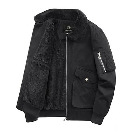 Vinter Militær Cargo Jakke Herre Fleece Varm Vindjakke Bomull Herre Bomberjakker Casual Vindtett Cardigan Jakker Herre