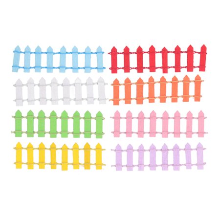 8 st staket för dockhus trädgård 1:12 ljusa livfulla färger hållbart trä älva trädgård staket för 1:12 dockhus DIY