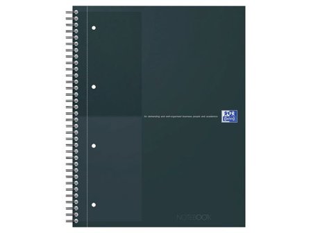 OXFORD Kollegieblock Oxford A4+ linj svart - Lyreco - Kontorsmaterial - Block och anteckningsböcker - Kollegieblock