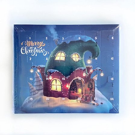 Jente 24-dagers julekalender-sett med 22 charms og 2 justerbare armbånd