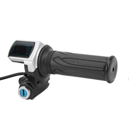 Elektrisk Cykel Dreje Gashåndtag Greb Lås Nøglesæt LED Indikator til Motorcykel Scooter 48V [Db]