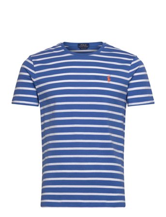 Polo Ralph Lauren Custom Slim Fit Striped Jersey T-Shirt - Blue - S