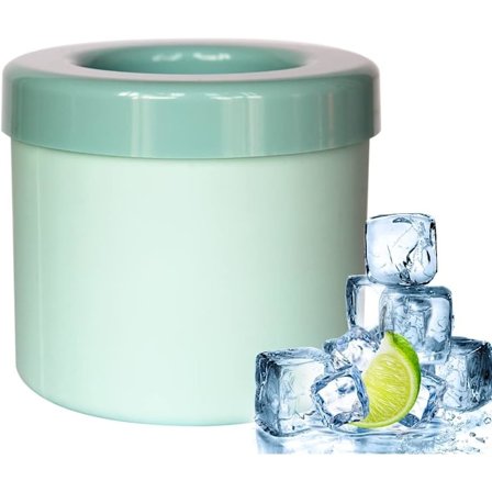 3D Cylinder Isterningebakke med Tryk-Type Frigivelse, 60-Styk Lille Isform til Cocktails & Drinks, Lille Størrelse Blå