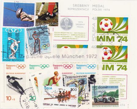 Sport - Frimærkepakke - Stemplet