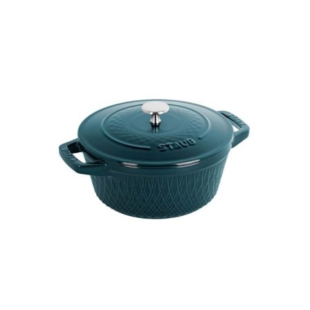 STAUB - Gjutjärn Rund Cocotte, 24 cm, Blue La Mer
