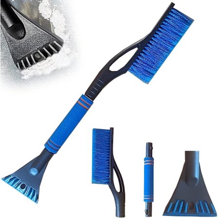 Auton lumisivellin (sininen), 2-in-1 jääraappa ja lumisivellin, irrotettava