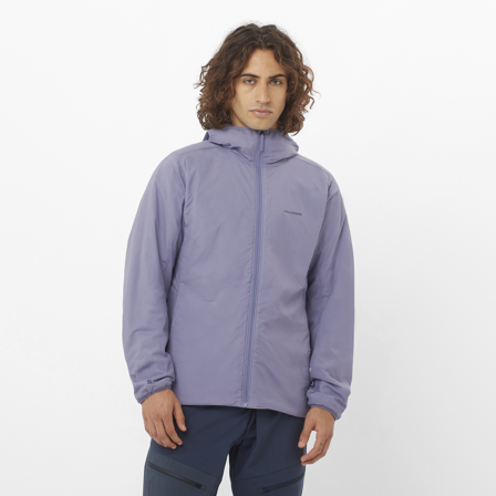 Salomon - veste pour homme Mountain Flex Jkt Hd M - Blue Granite - XL