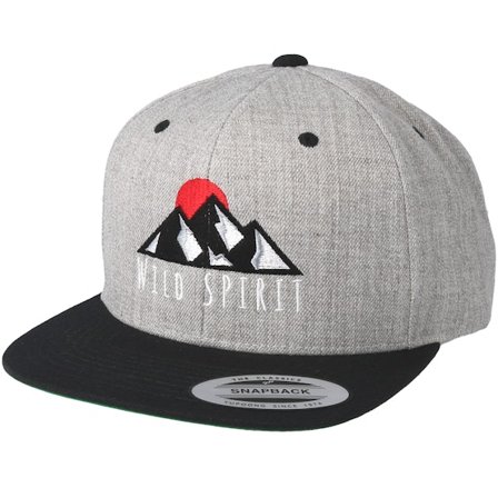 Wild Spirit - Grey snapback Czapka Z Daszkiem - Logo Grey/Black Snapback @ Hatstore