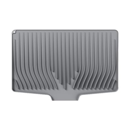 Silikon Oppvaskmatte, Skrådesign Avrenningsmatte med Sklisikker Varmebestandig Overflate og Hurtigtørkende Funksjon for Kjøkkenbenk, Vask