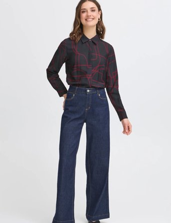 Fransa Frdaphne Sh 1 - Navy - XL