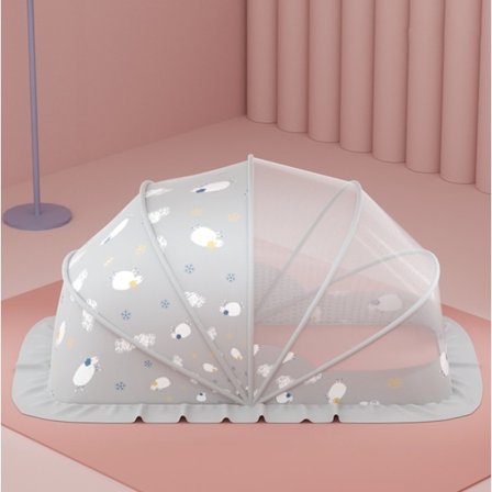 Baby seng myggenet, pop-up bærbar foldbar myggenet foldbar baby seng, insektbeskyttelse med indendørs anti-lys seng myggenet