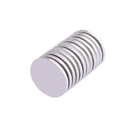 Vahvat levymagneetit 10 kpl Hopea 2 cm