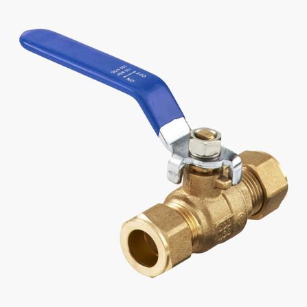 Kulventil Klämring 15 mm Avzinkningshärdig Mässing - Biltema