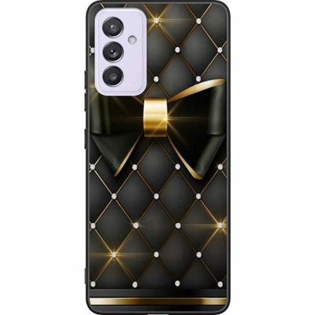 Samsung Galaxy A82 5g Svart Skal Gyllene Rosett