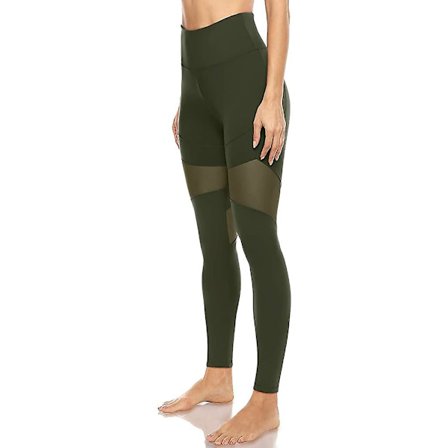 Mesh Leggings, Opaque Sports Leggings med fickor för sport