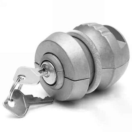 1 stk. tilhengerdeler koblingslås kulelås universalkobling slepebil campingvogn sinklegering 50*65,5 mm MAXP