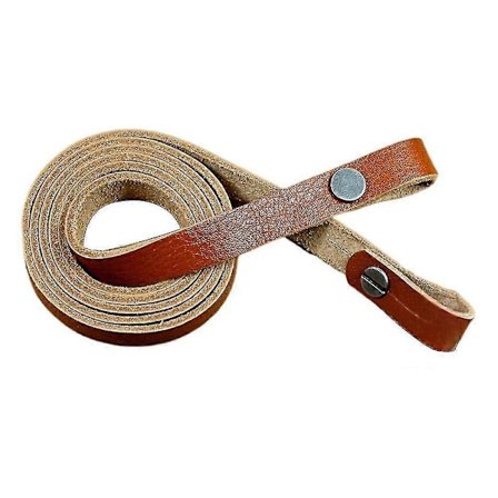 Håndlaget ekte lær kikkert kamera skulder- og nakkestroppsett med DC-adapter