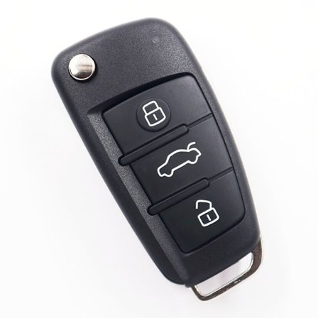 Farfi 3-painikkeen kääntöavain kuori avaimenperä Au-di A6l A6:lle
